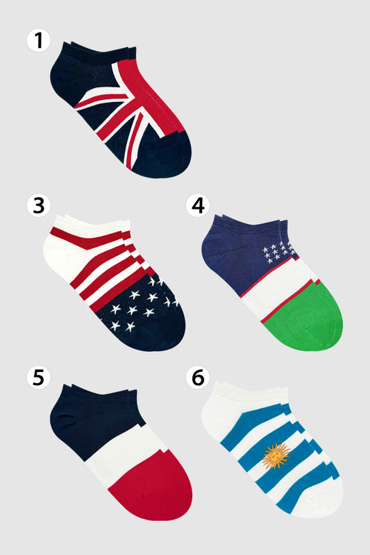 Women's Ankle Flag Socks