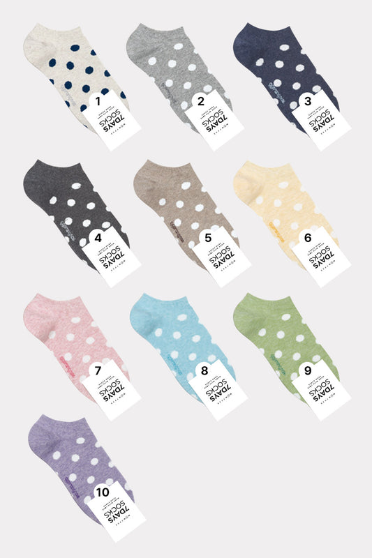 Women's Melange Dot Sneakers Socks