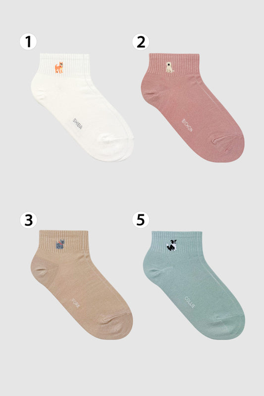 Women's Crew Puppy Land Socks