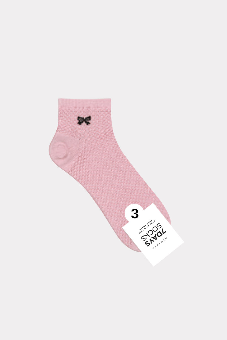 Women' Waffle Ribbon Sneakers Socks