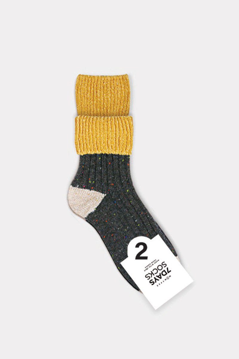Women's Crew Winter Nep Wool Cover Socks