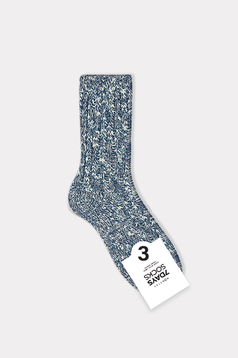 Women's Crew Winter Solid Wool Slub Socks