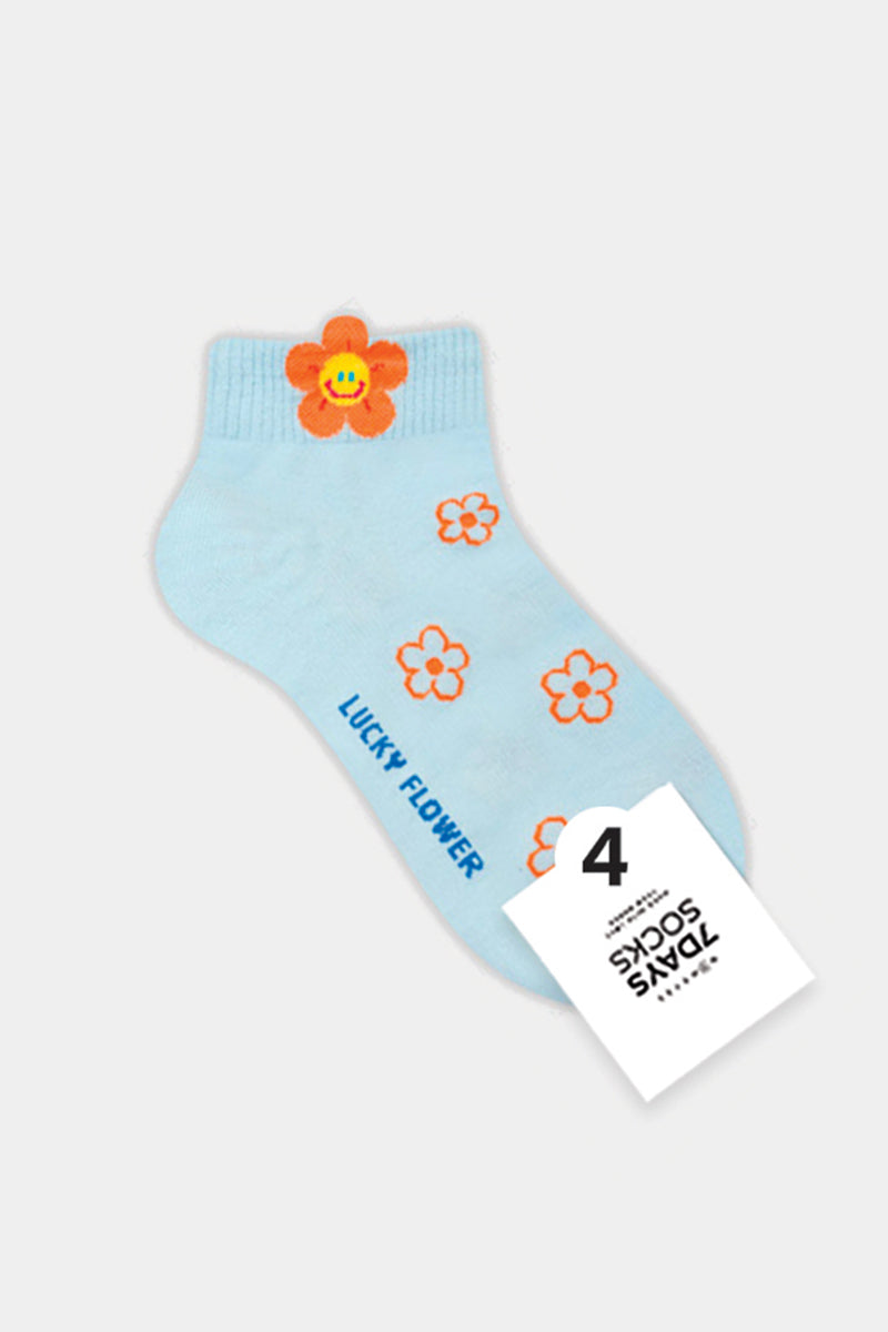 Women's Ankle Lucky Flower Socks