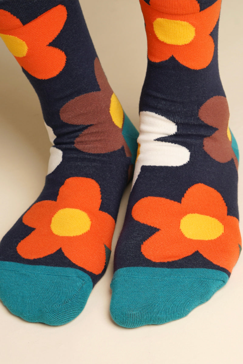 Women's Crew Great Flower Socks
