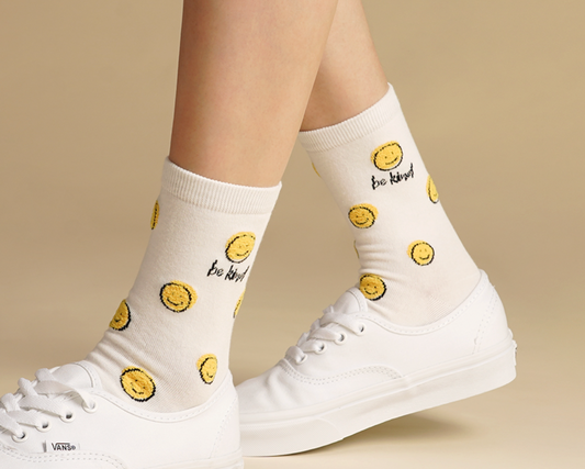 Women's Crew Random Smile Socks