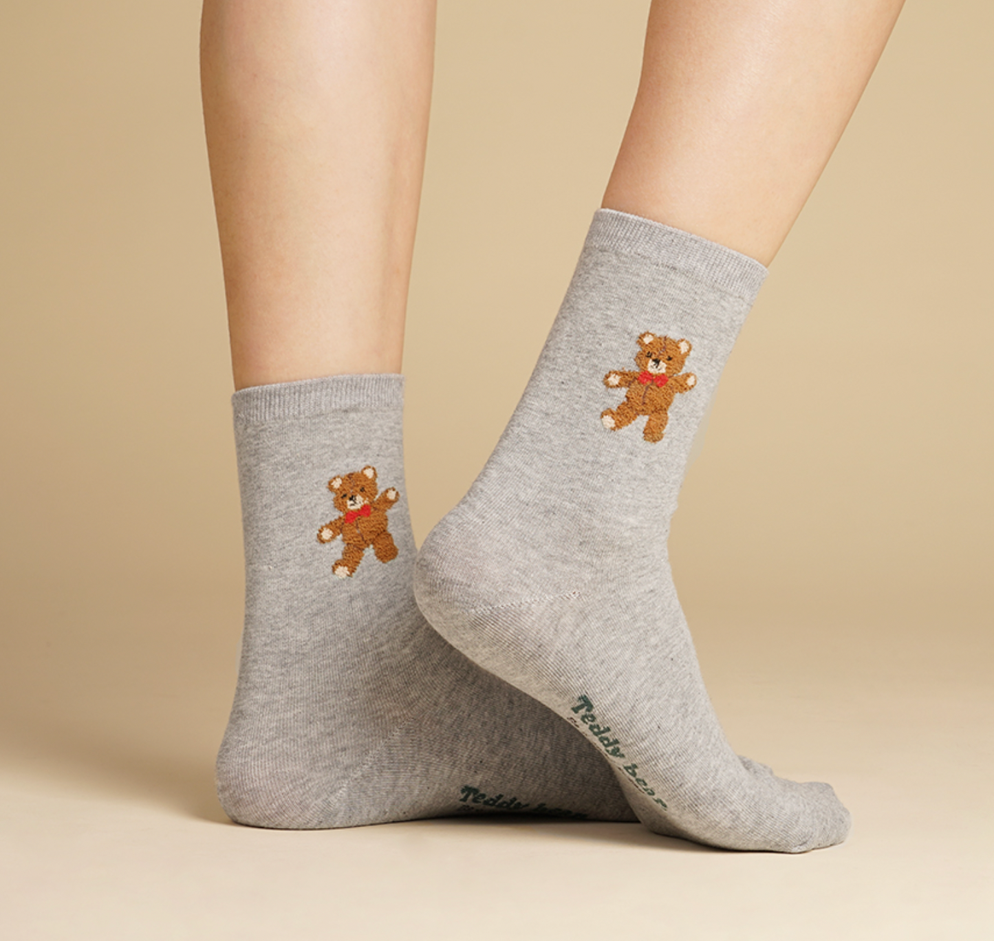 Women's Crew Tactel Teddy Bear Socks