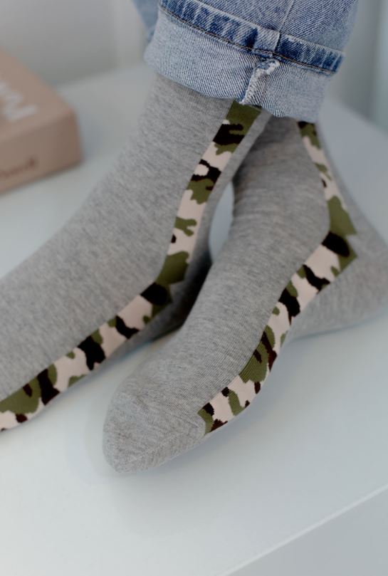 Men's Crew Camo Line Socks