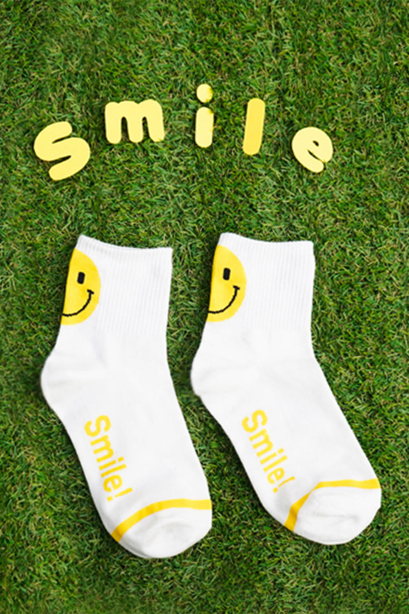 Women's Crew Smile Fashion Socks