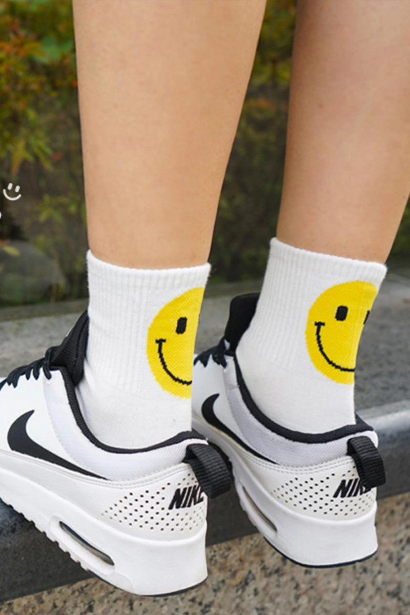 Women's Crew Smile Fashion Socks