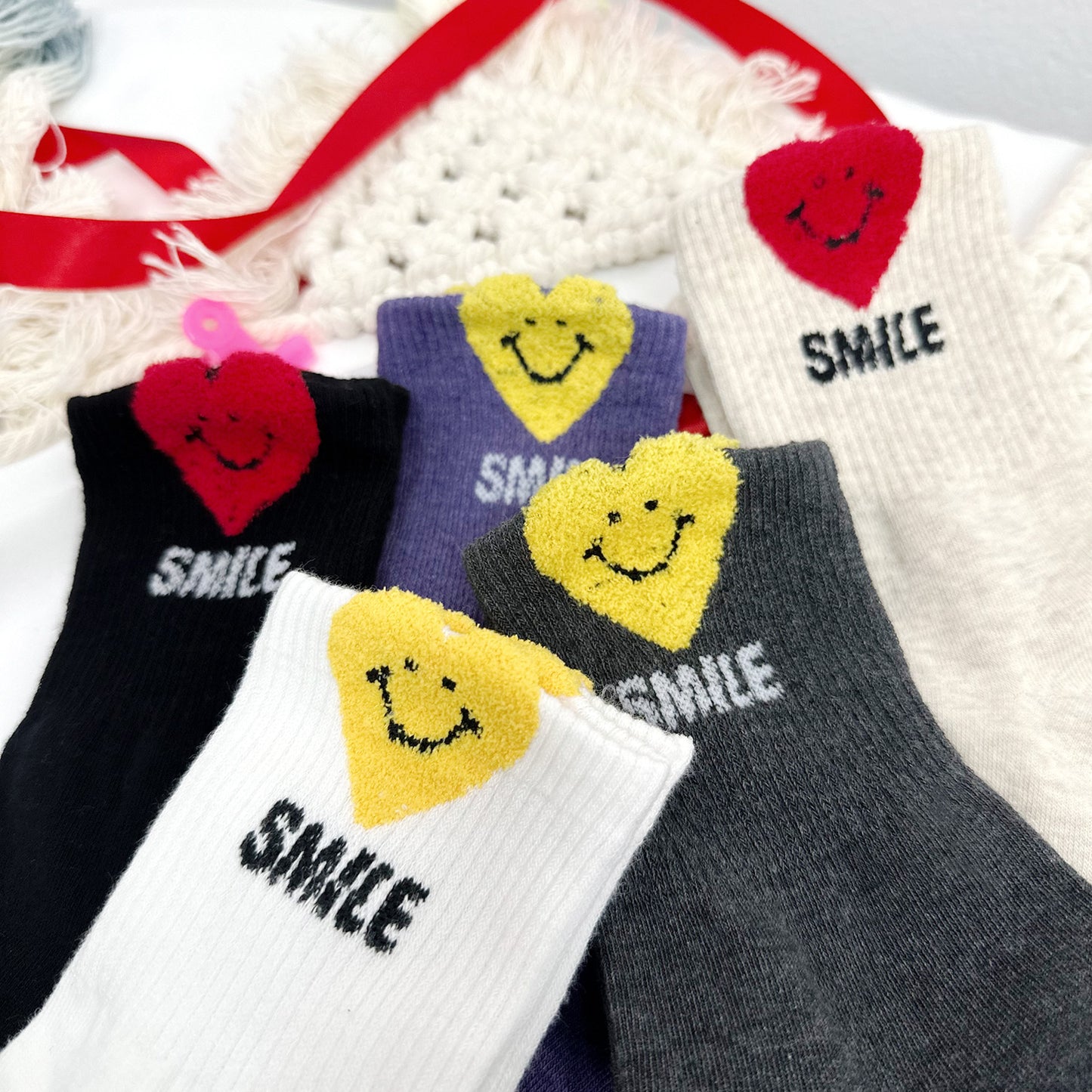Women's Crew Love Smile Socks