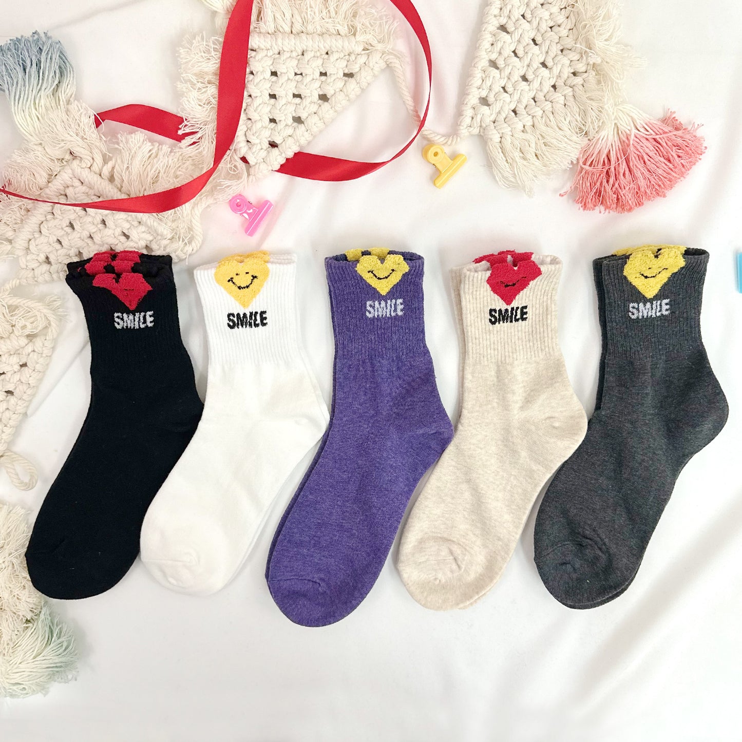 Women's Crew Love Smile Socks