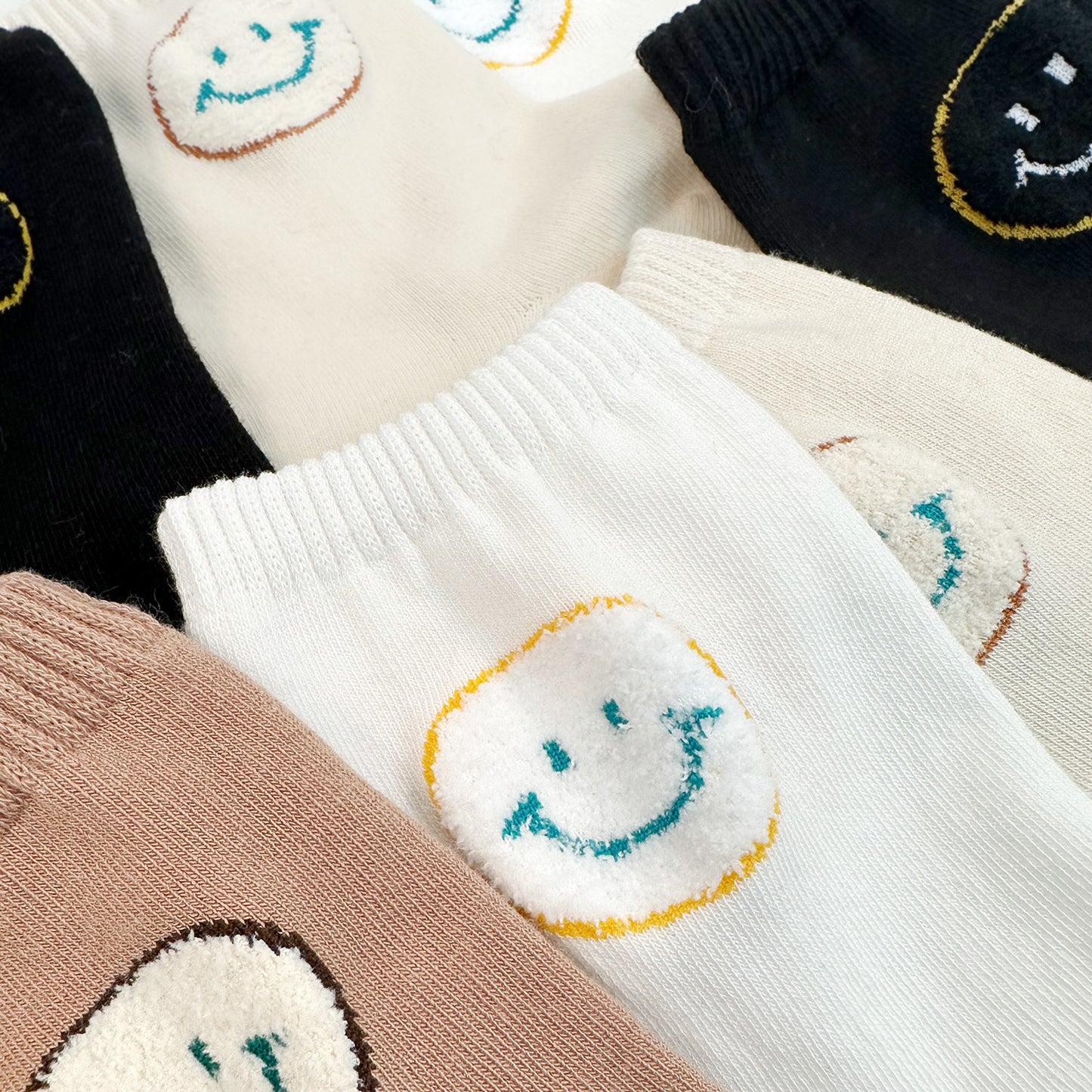 Women's Crew Pop-Up Smile Socks