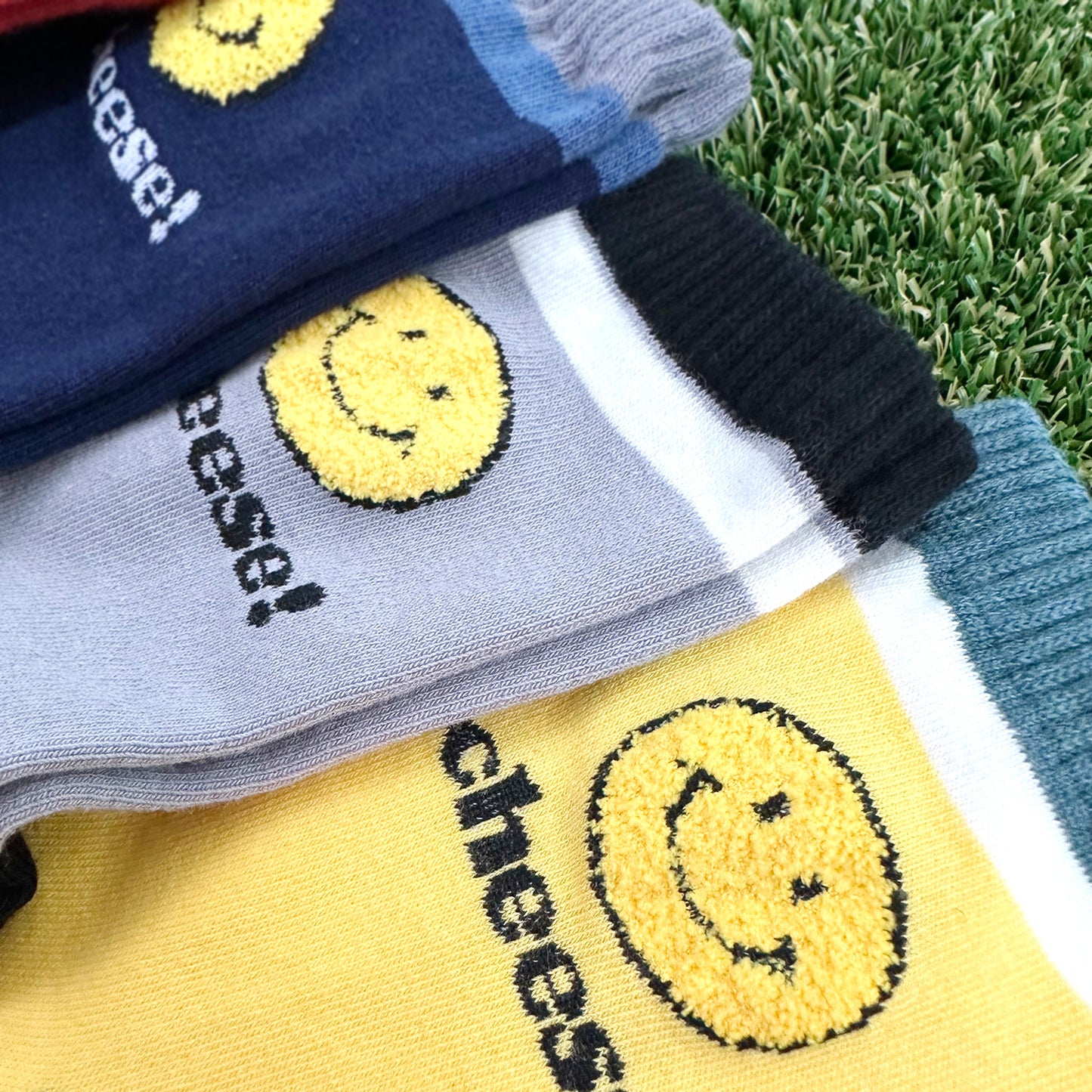 Women's Crew Smile Cheese Socks