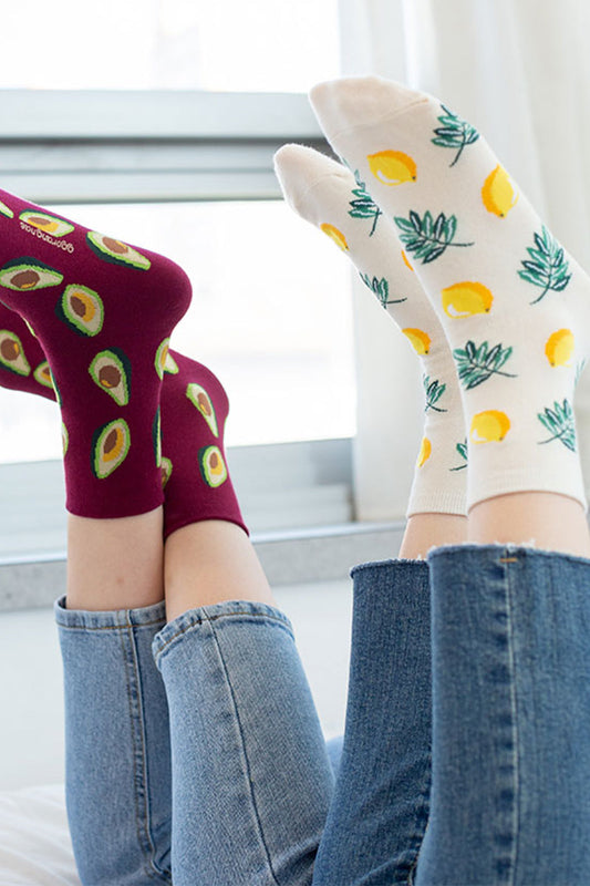 Women's Crew Lemon Tree Socks