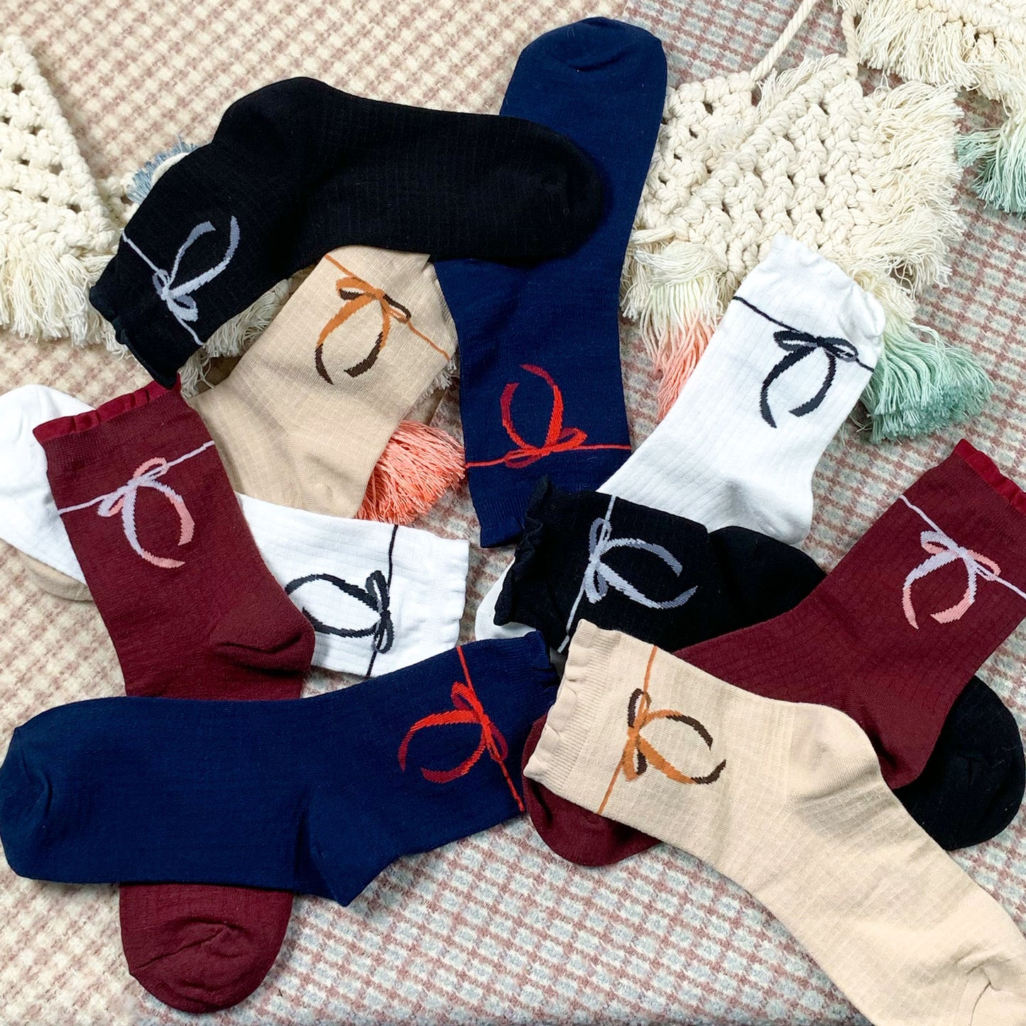 Women's Crew Ribbons Socks