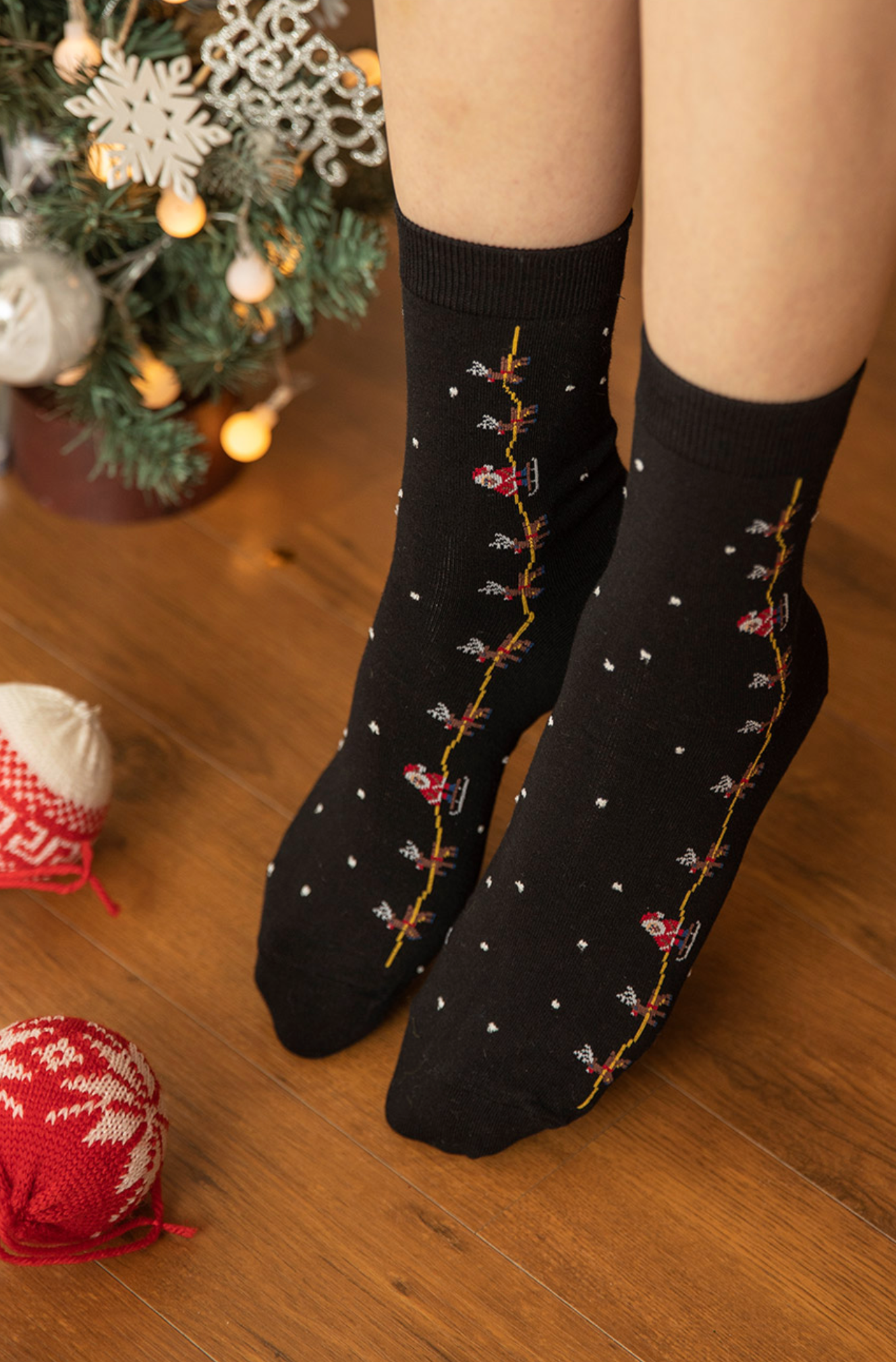 Women's Crew Christmas Line Socks