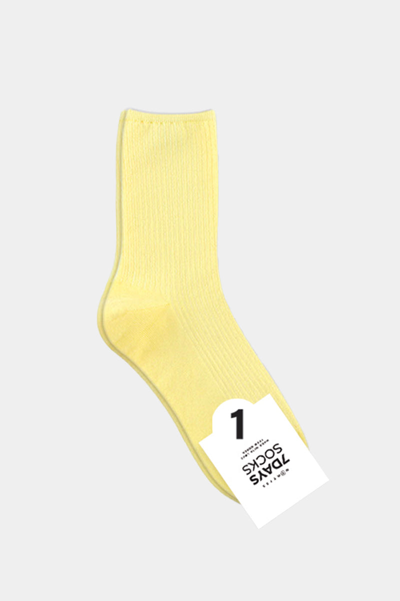 Women's Crew Pastel Pleat Socks