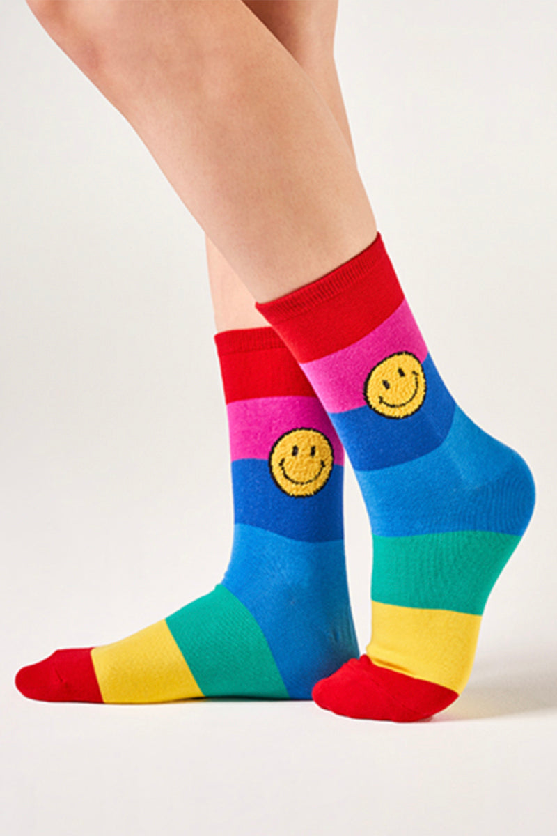 Women's Crew Colorful Smile Socks