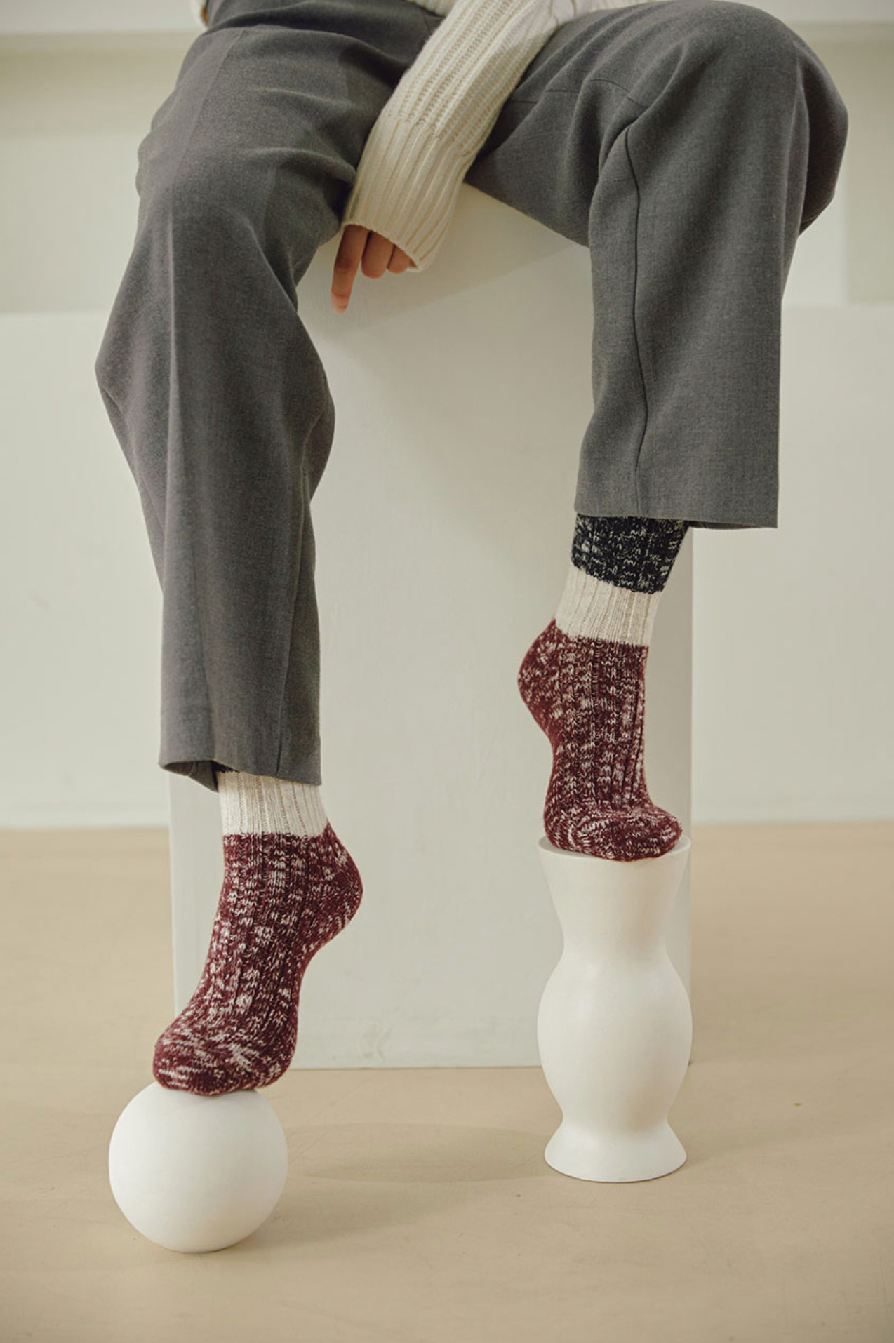 Women's Crew Winter Wool Slub Socks