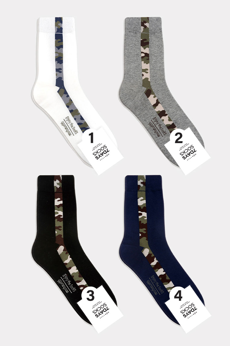 Men's Crew Camo Line Socks