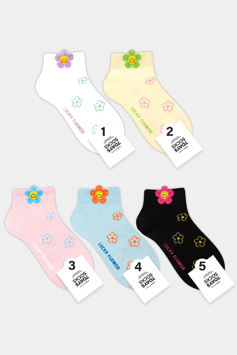 Women's Ankle Lucky Flower Socks