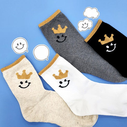 Women's Crew Crown Smile Socks
