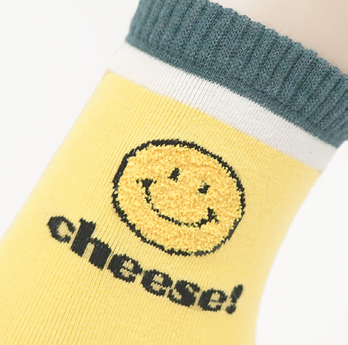 Women's Crew Smile Cheese Socks
