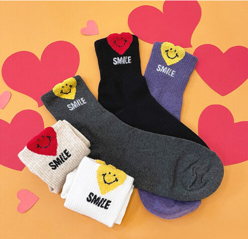 Women's Crew Love Smile Socks